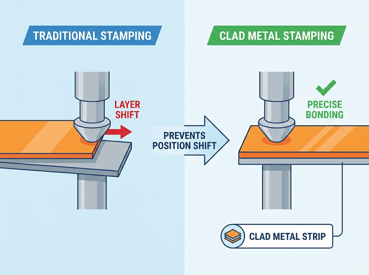 Clad Metals Stamping Process